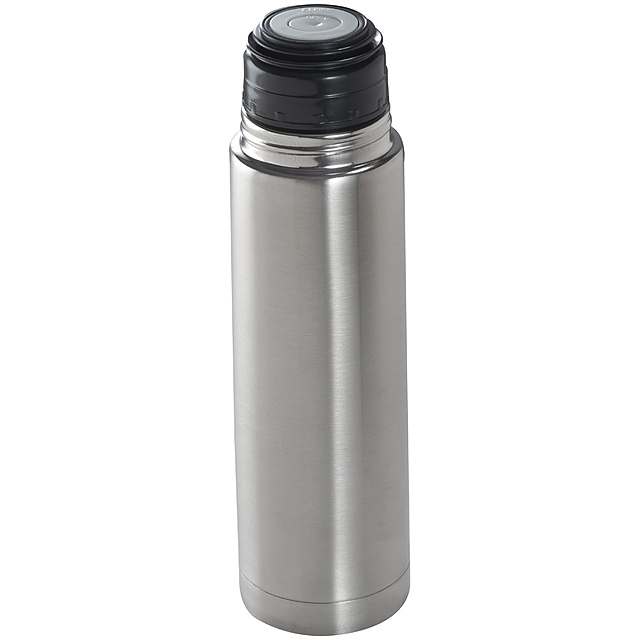 Stainless steel thermal flask - grey
