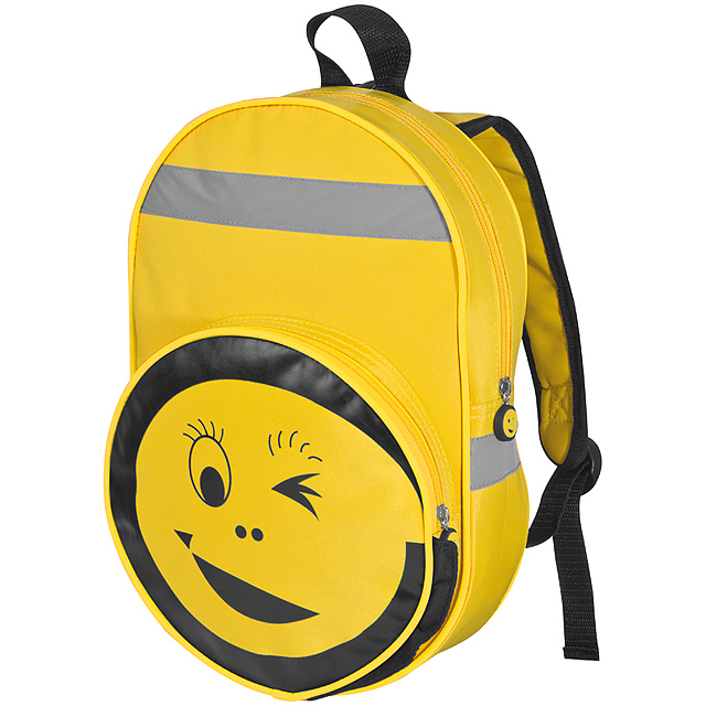 Smiley backpack - yellow