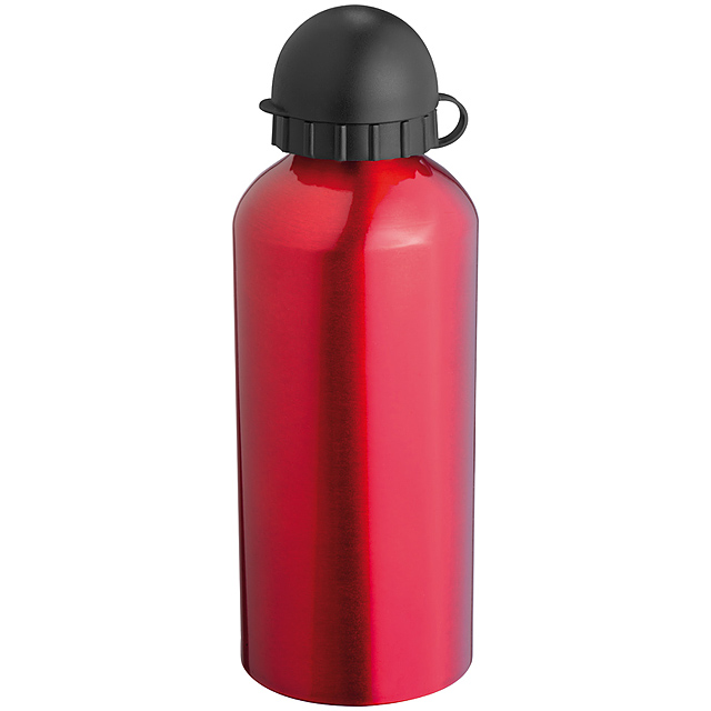 Aluminium drinking bottle - red