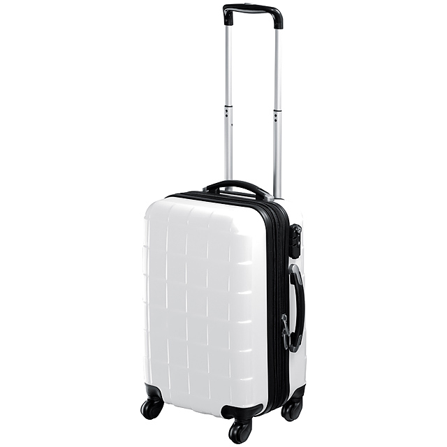 Handy hard shell trolley - white