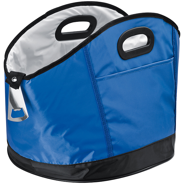 Veľká guľatá chladiaca taška - modrá