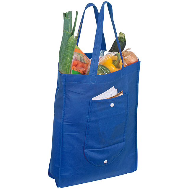 Skladacia nákupná taška - modrá