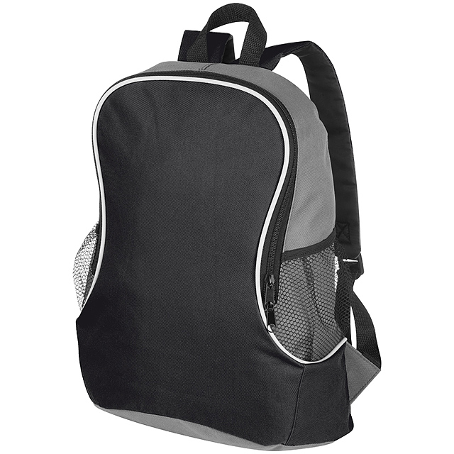 Rucksack mit Seitenfächern - schwarz