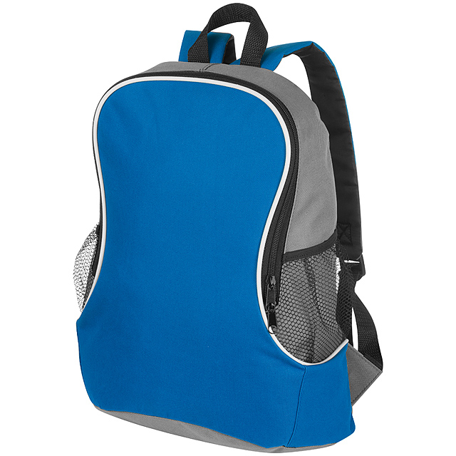 Backpack with side compartments - blue