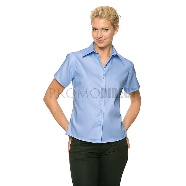 Business Ladies Shirt Short Sleeve - white