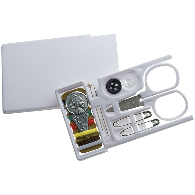 Travel sewing kit - white