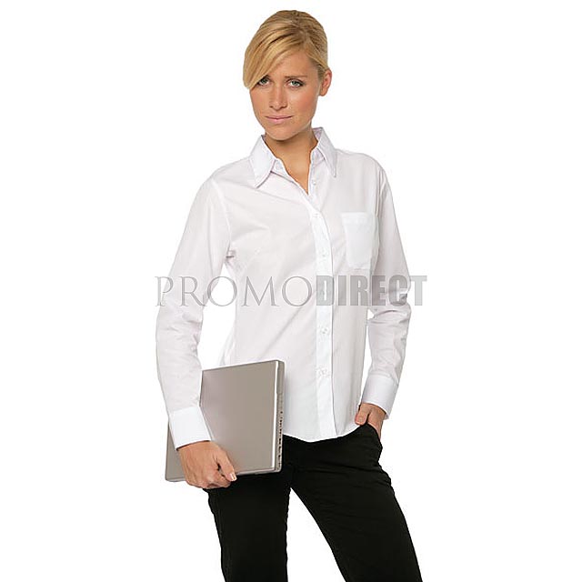 Tailored Blouse with 3/4 Sleeves Jerzees 946F - black
