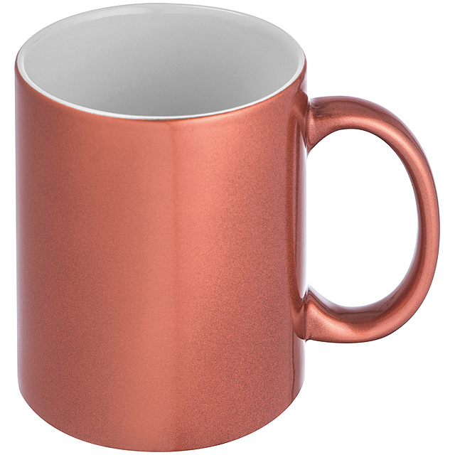 Metallic finish mug - bronze