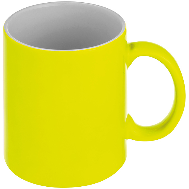 Neon Sublimation mug - yellow