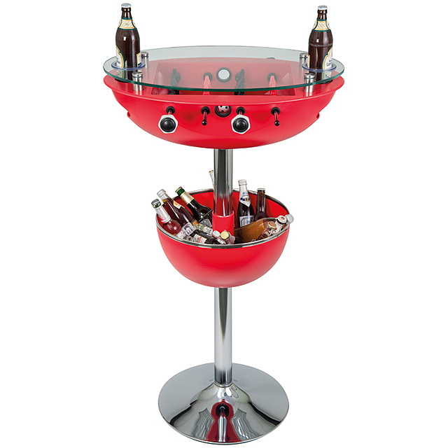 Futbalový barový stolík - červená