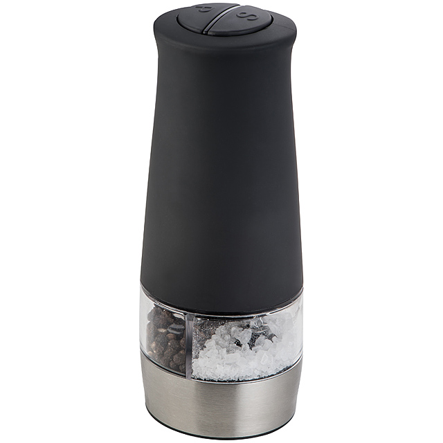 Electric salt and pepper mill - black