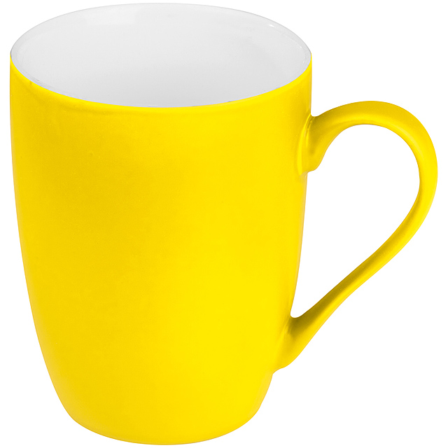 Gumaized ceramic mug - yellow