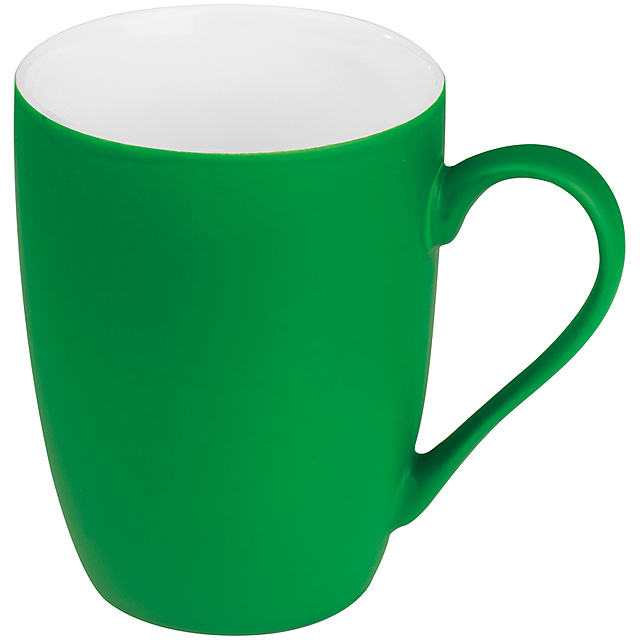 Gumaized ceramic mug - green