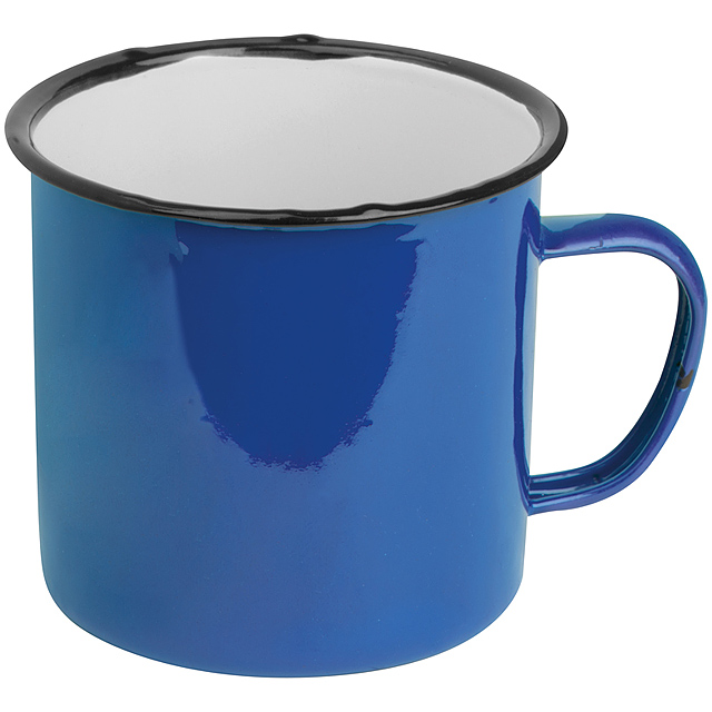 Tin mug - blue