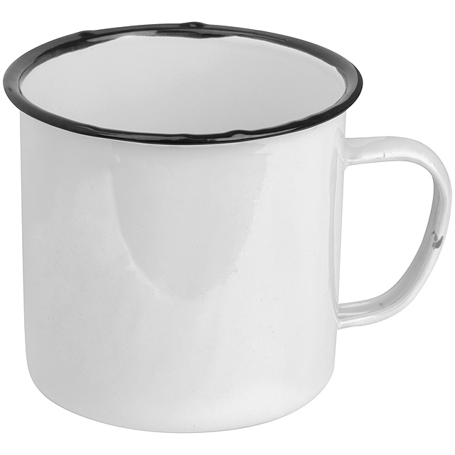 Tin mug - white