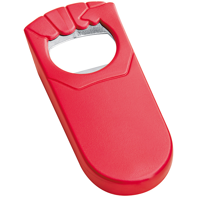 Bottle opener - red