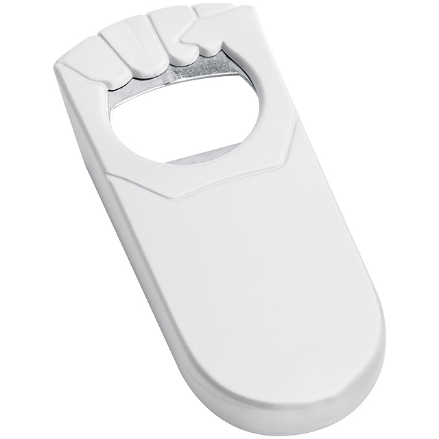 Bottle opener - white