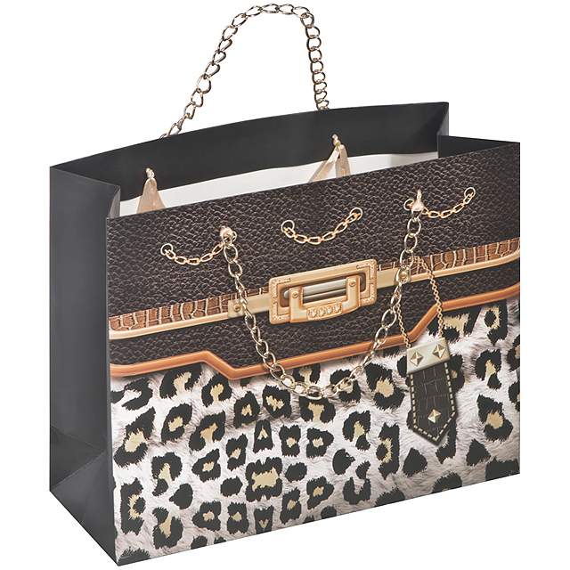 Handbag gift bag with metalchain handles - 