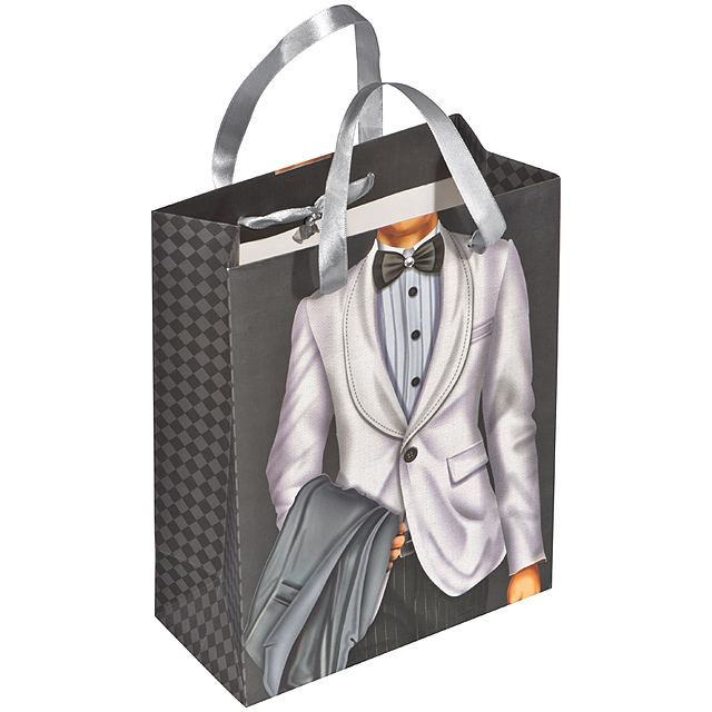 Gift bag man/woman with a crystal - 