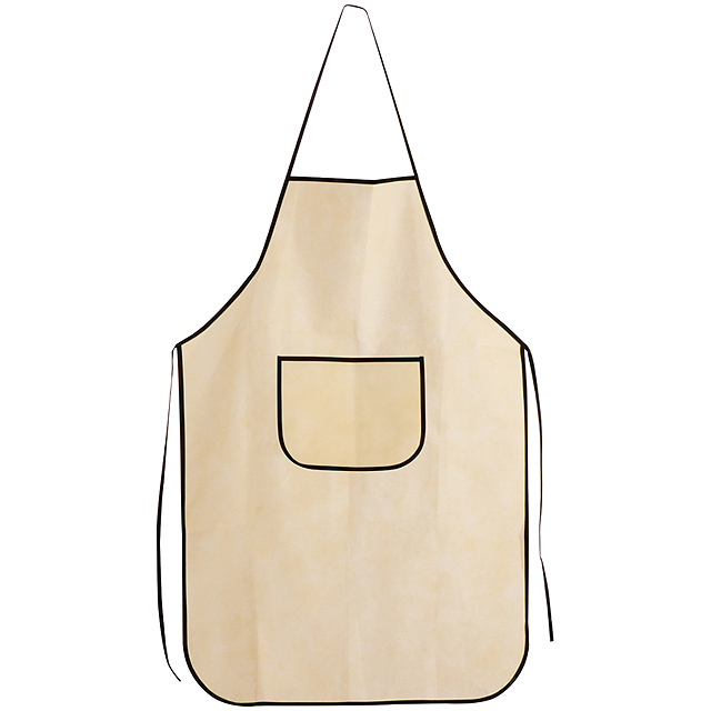 Non-woven apron - beige