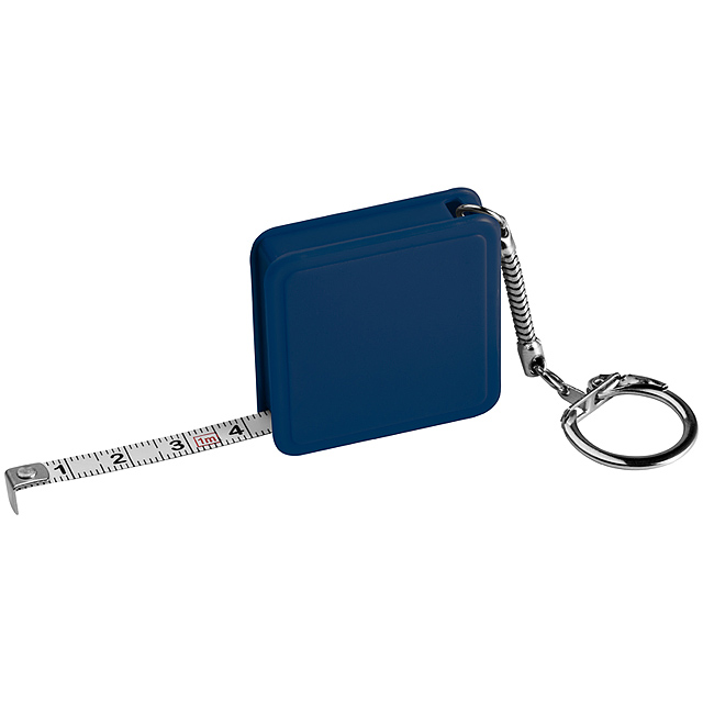 1 meter steel measuring tape - blue