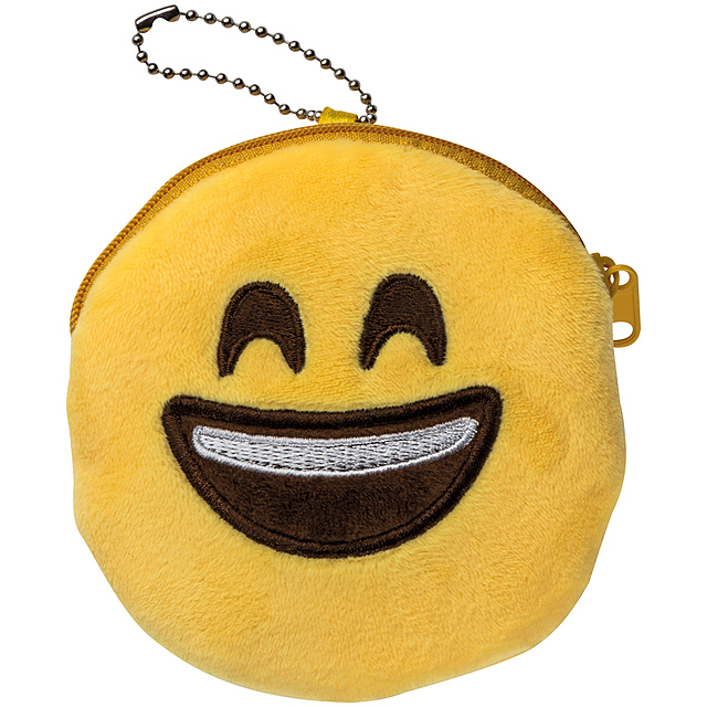 Emoji taška se zipem - žlutá