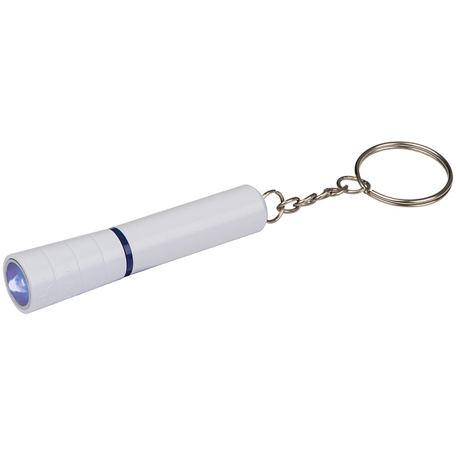 Pocket torch in key chain - white