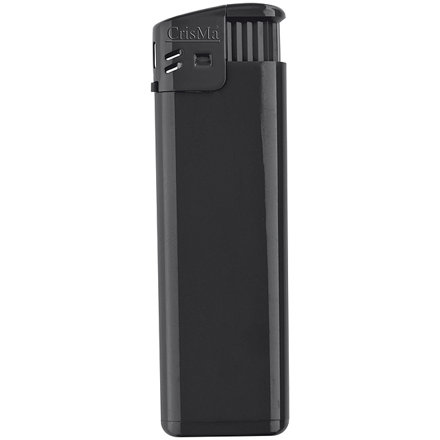 Electronic lighter, refillable - black