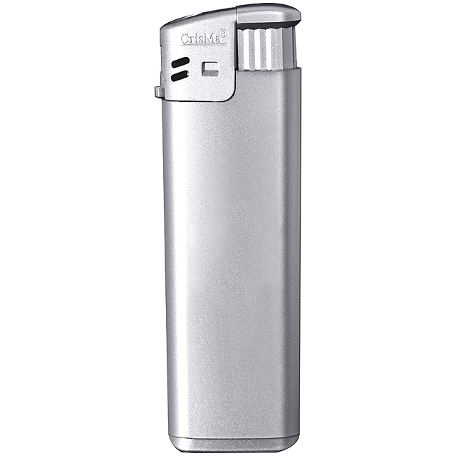 Electronic lighter, refillable - grey