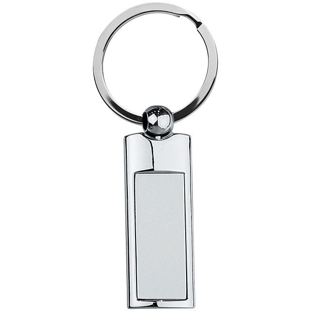 Metal keyring - grey