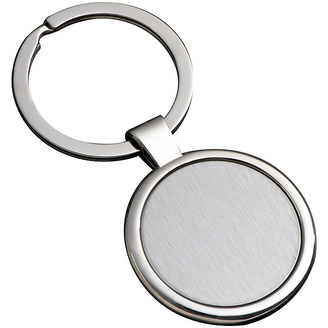 Metal keyring - grey