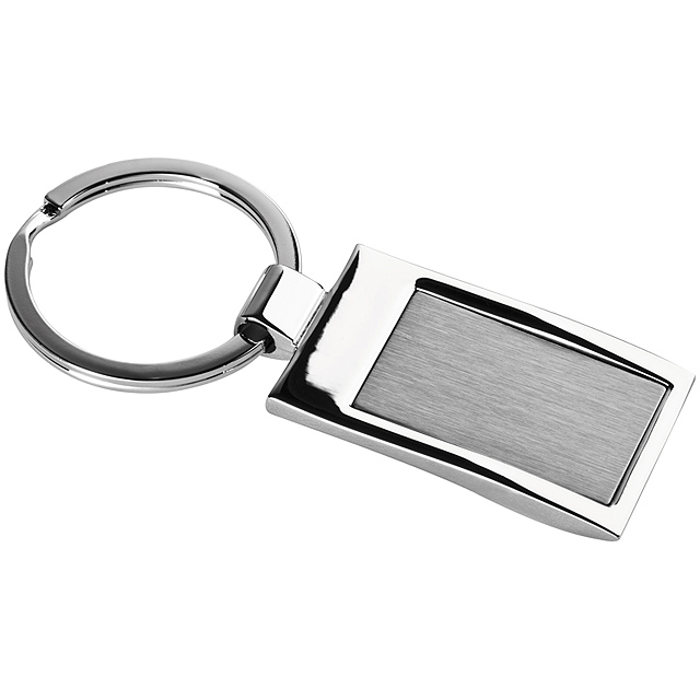 Metal keyring - grey