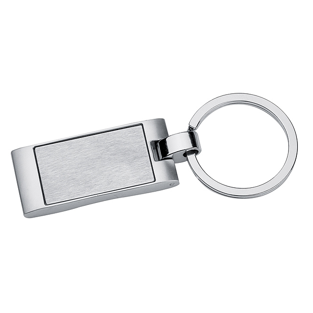 Metal keyring - grey