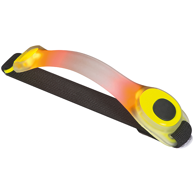Safety LED wrist band - yellow