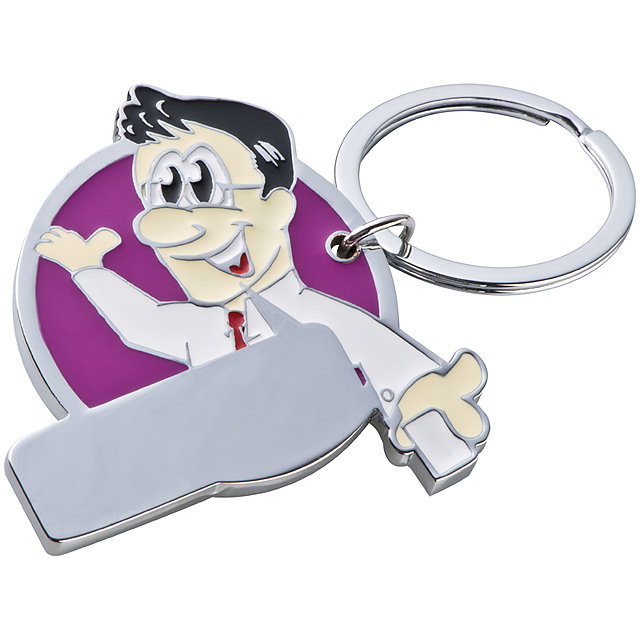 Keyring manikin - violet