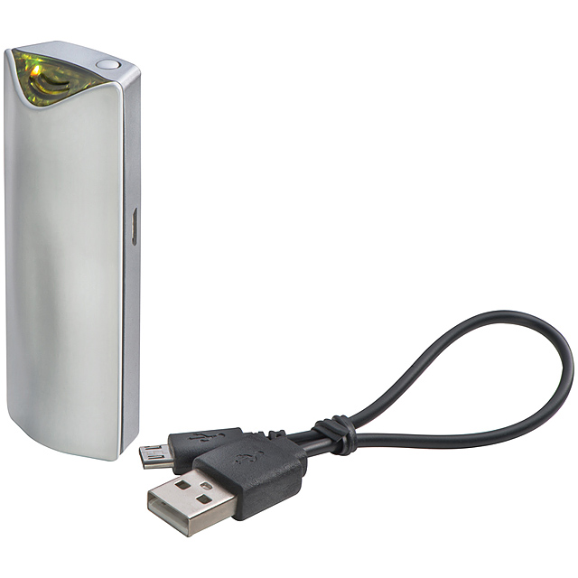 Breathanalyser/ cigarette lighter with USB charging cable - white