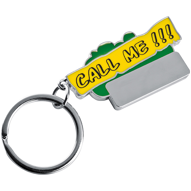 Keyring Call me!!! - green