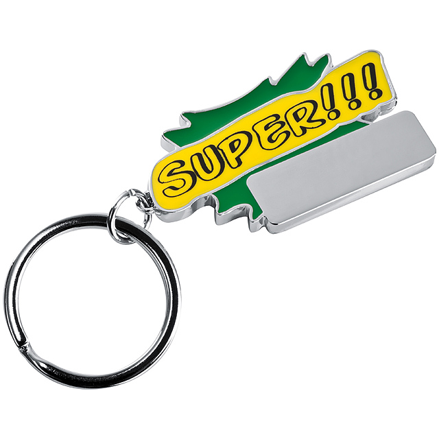 Keyring Super!!! - green