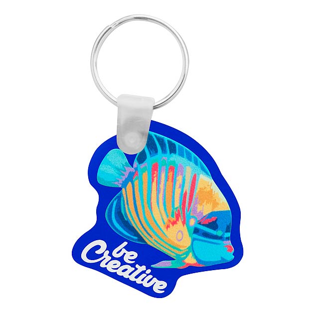 CreaFob - custom made keyring - blue