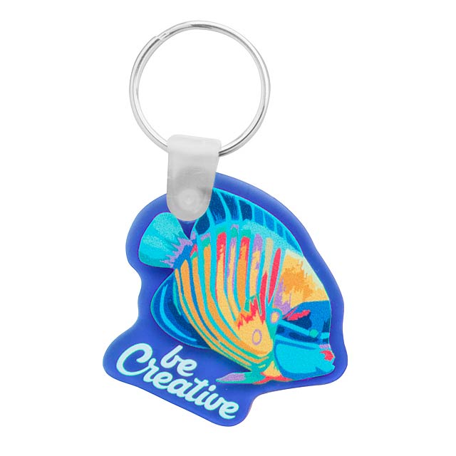 CreaFob - custom made keyring - baby blue