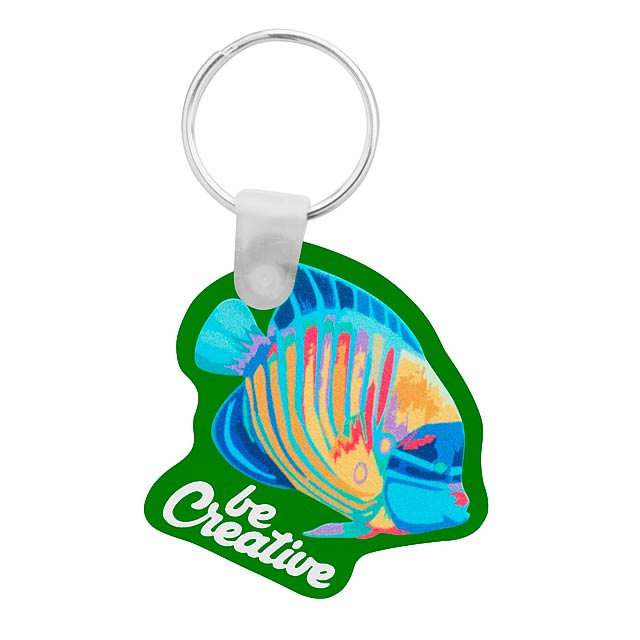 CreaFob - custom made keyring - green