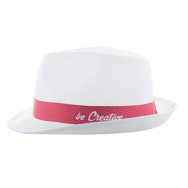 Subrero XL ribbon with sublimation print for hats - white