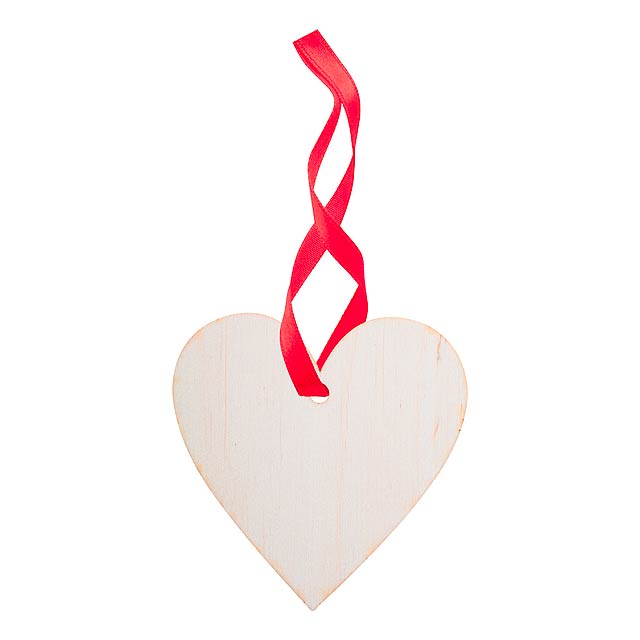 WoXmas Christmas ornament, heart - beige