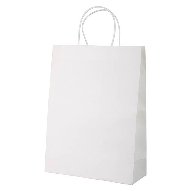 Mall papírová taška - biela