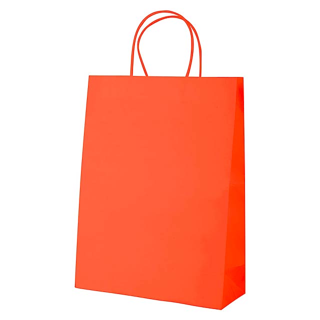 Mall papírová taška - oranžová