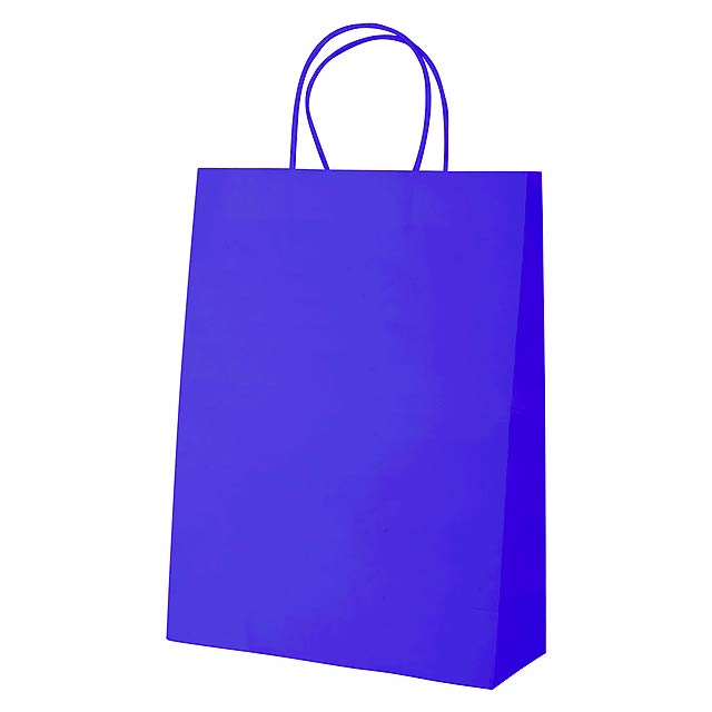Mall papírová taška - modrá