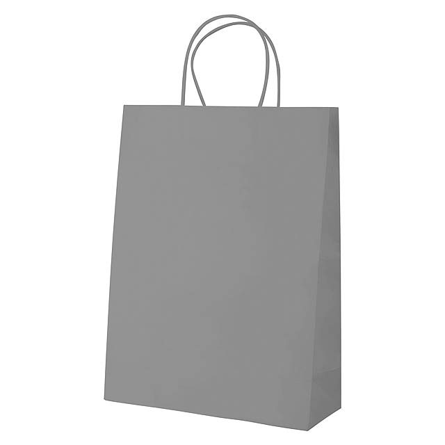 Mall papírová taška - šedá