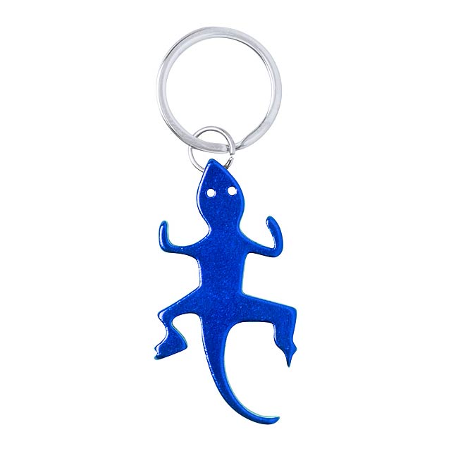 Ibik přívěšek na klíče s otvírákem - modrá