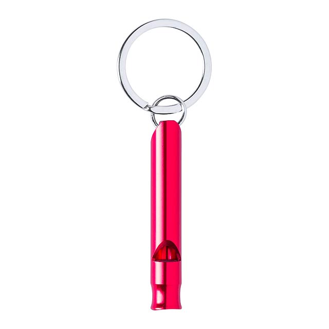 Debrant přívěšek na klíče s píšťalkou - červená