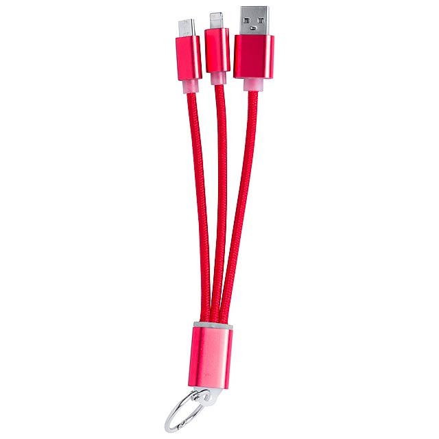 Scolt USB nabíjecí kabel - červená